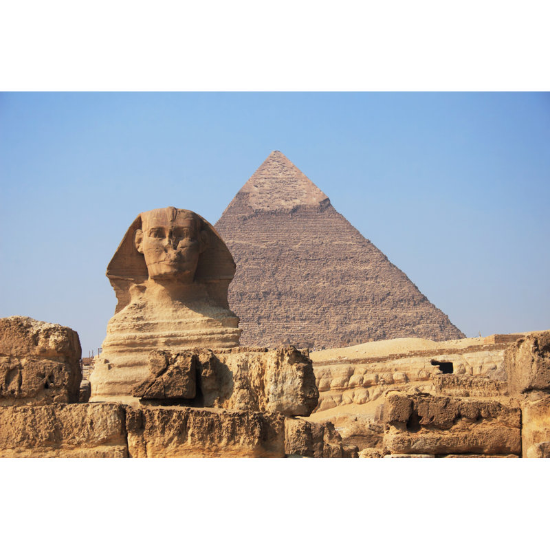 Clarance, sphinx et pyramide sur toile par Foxie_Aka_Ashes, photographie, H 12 po x l 18 po
