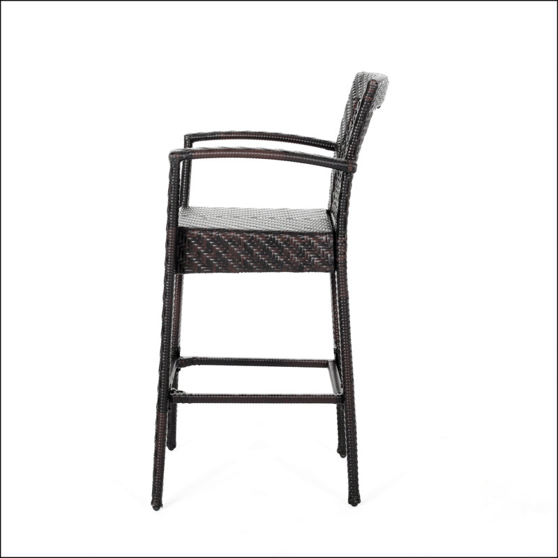Outdoor 46" Wicker Barstool