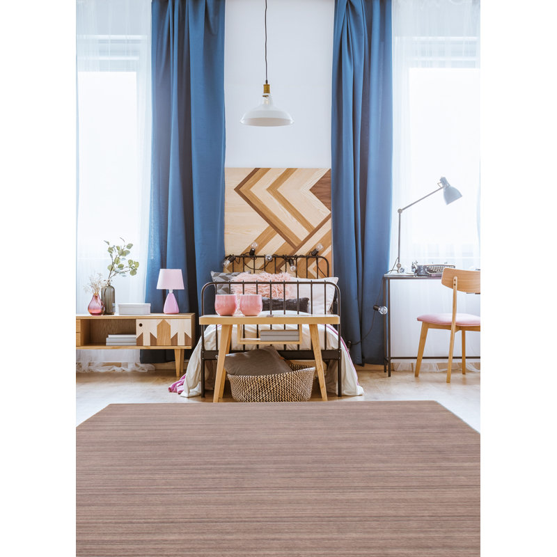 Tapis taupe unique de 5 pi 9 po x 8 pi Kashkuli Gabbeh
