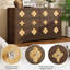 Commode 6 tiroirs 47,2 po avec boutons en cristal-1321281683