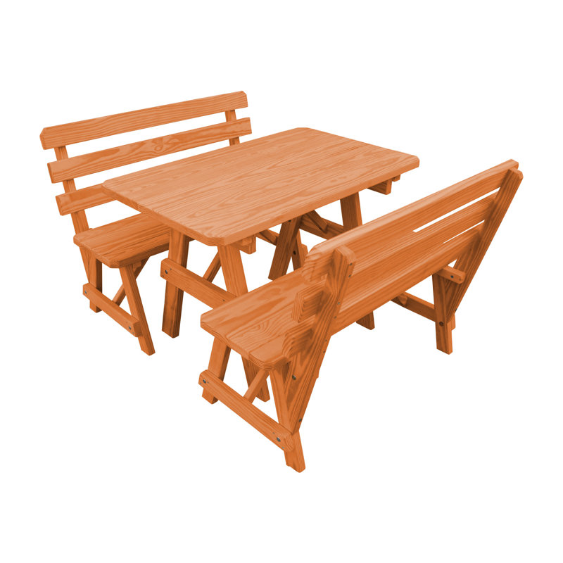 Table de pique-nique d'extérieur 44 po Giang, Cèdre