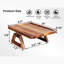 Wood Sofa Armrest Tray, Sofa Tray, Folding Sofa Armrest Tray, Clip-On Sofa Table-For Drinks, Snacks, Phones, And Remotes. (13L X 9W X 4H Inch)