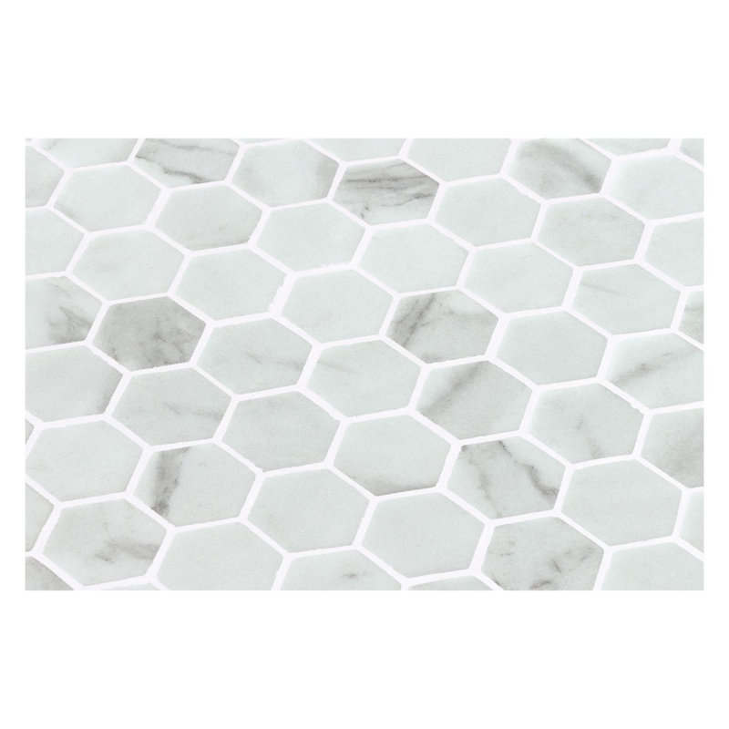 Vargal 1 po Carrelage mosaïque hexagonal en verre recyclé Honeycomb, Eivor