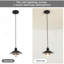 Luminaire suspendu en métal Farmhouse