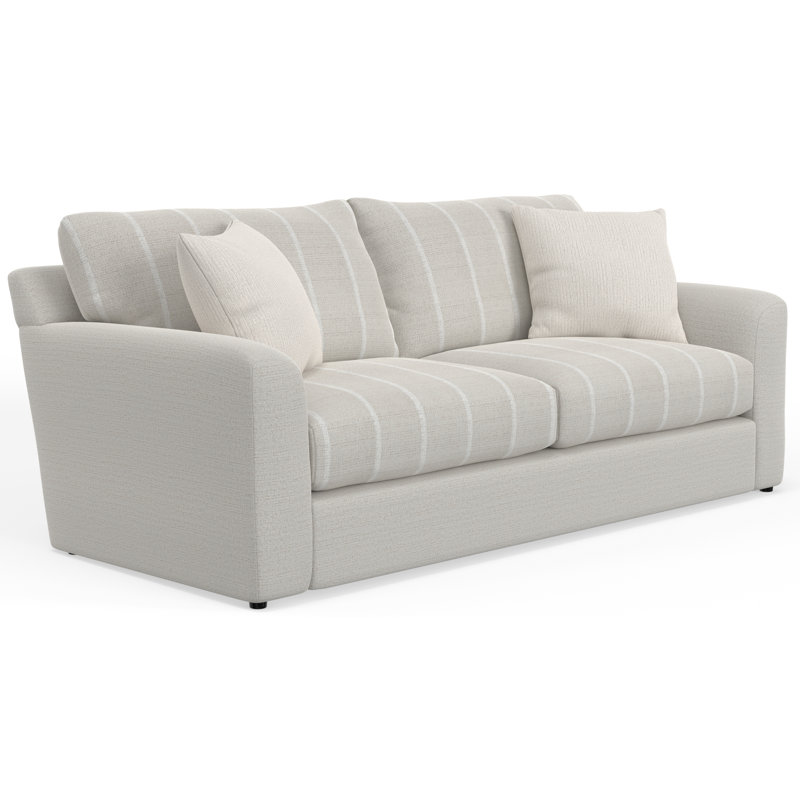 Canapé Mialyn, Polyester crème / brun clair