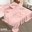 Ensemble de draps pour grand lit - 4 draps pour grand lit, microfibre douce et respirante, comprend 1 drap-housse, 1 drap plat et 2 taies d'oreiller (rose thé)-128824975