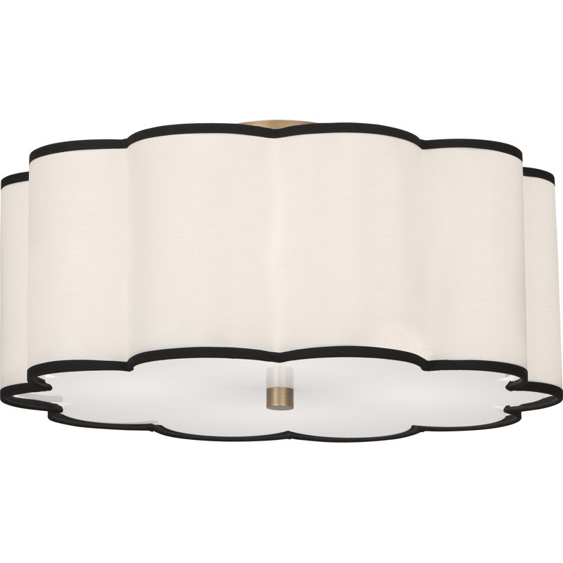 Axis 4 - Light Semi Flush Mount, Aged Brass