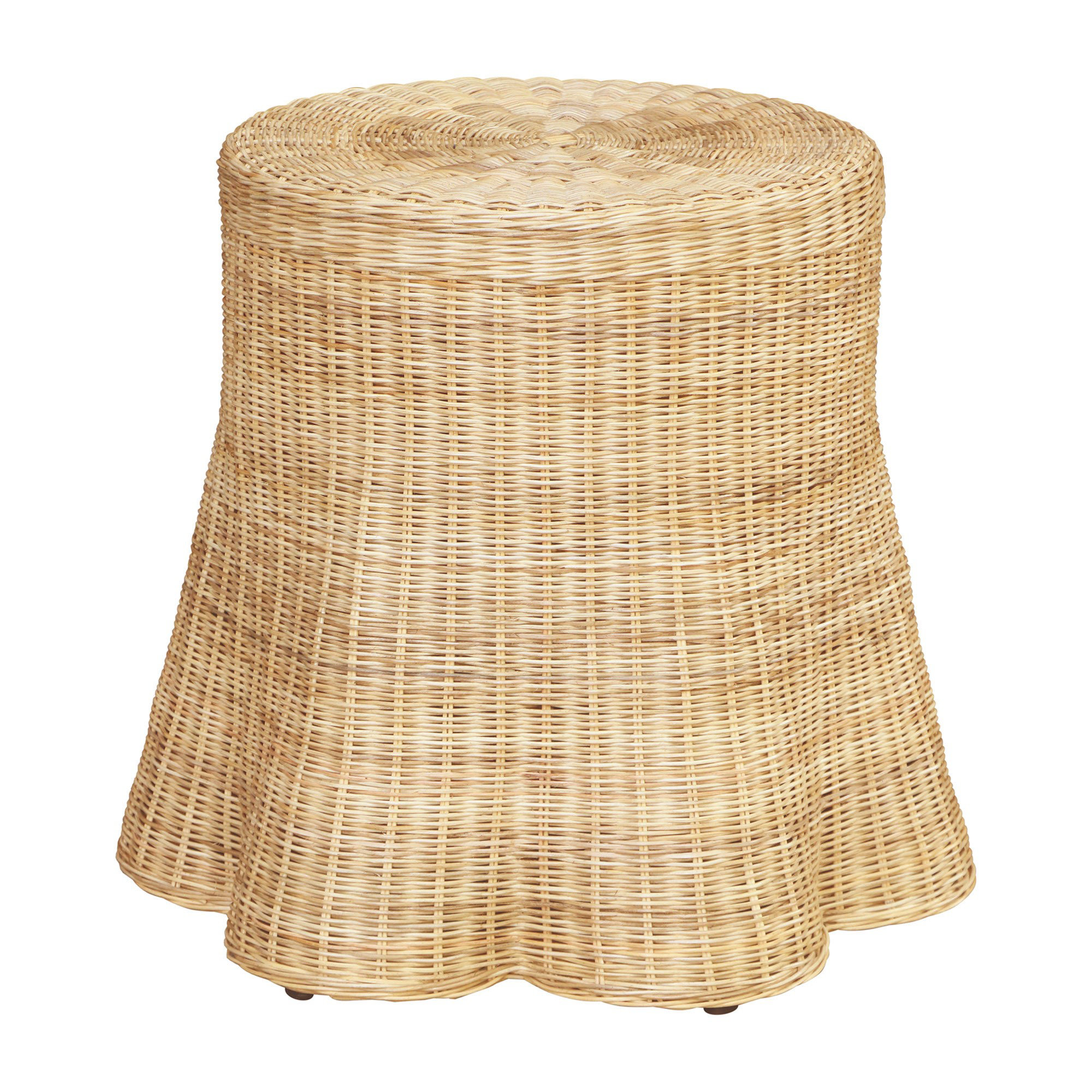 Birch Lane™ Cabo Woven Rattan End Table | Wayfair