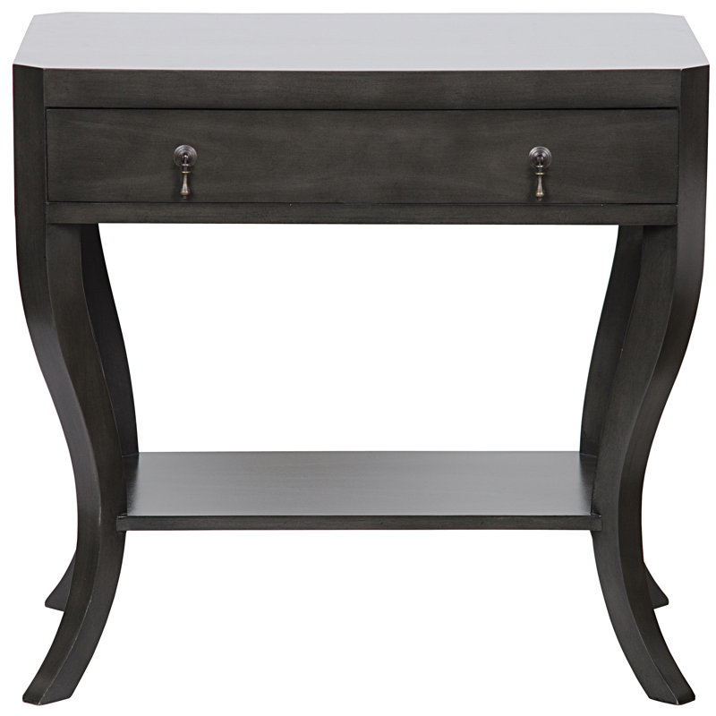 Weldon Solid Wood End Table, Pale