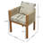 Gariepy Patio Acacia Wood Dining Chairs With Woven Rope & Cushions-138465718