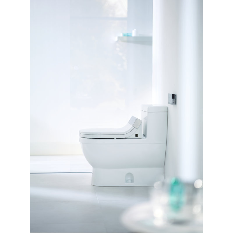 Toilette allongée une pièce Stack 3 1,28 GPF (économe en eau) avec glaçage hygiénique (siège non inclus)