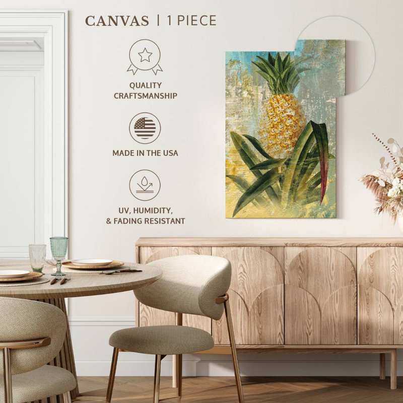 Yarlin Botanical Pineapple, 36" H x 24" W