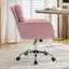 Chaise de bureau réglable en cuir avec base en métal-2052636781