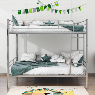 Altinaj Kids Full Over Full Metal Bunk Bed with Ladder