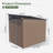8 ft.W x 6 ft.D Outdoor Metal Lean To Storage Shed