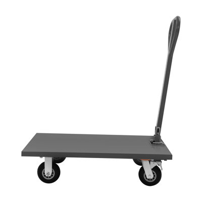 Steel Plate Cart 2000Lbs 36*24In With Front Handle Can Be Rotated 360 Degrees Gray