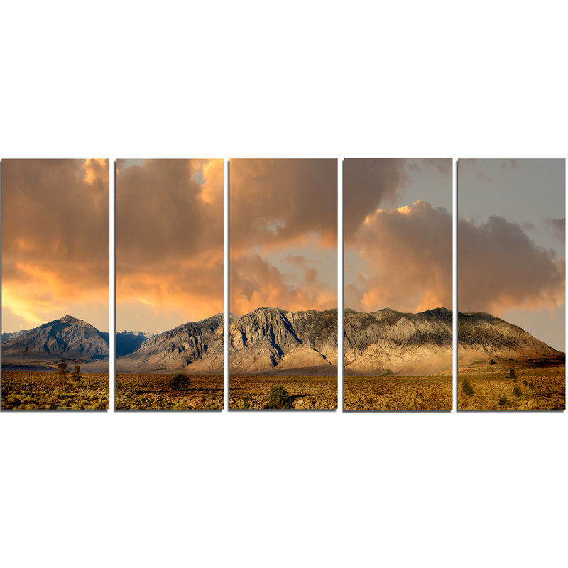 Ensemble de 5 reproductions de photo sur toile tendue sierra nevada mountain