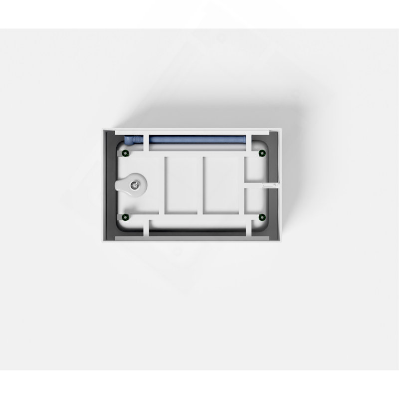 Baignoire autoportante en acrylique de 43 po, forme rectangulaire spacieuse, trop-plein chromé et bonde escamotable certifiée CUPC, finition blanc brillant