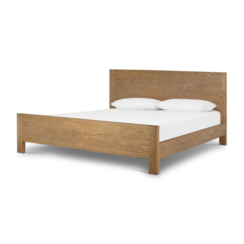 Lit plateforme en bois massif Jesse, Roi