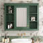 Armoire murale moderne pour salle de bain avec miroir à charnières réglables-654414982