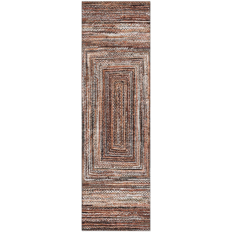Premium Machine Washable Bucz AMF1725 Geometric Rug, Runner 2'3" x 7'6"