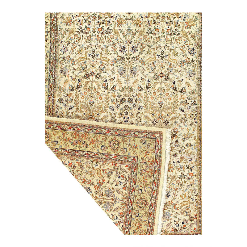 Oriental Area Rug in Ivory