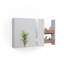 Kandus 67mm W 59.2mm H Surface Frameless Medicine Cabinet Mirror 2 Fixed
