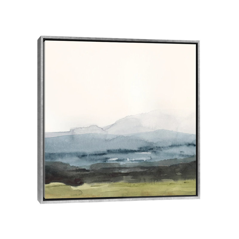 Blue Ridge Bound I - reproduction d'art murale - toile encadrée, Argent, H 37 po x l 37 po