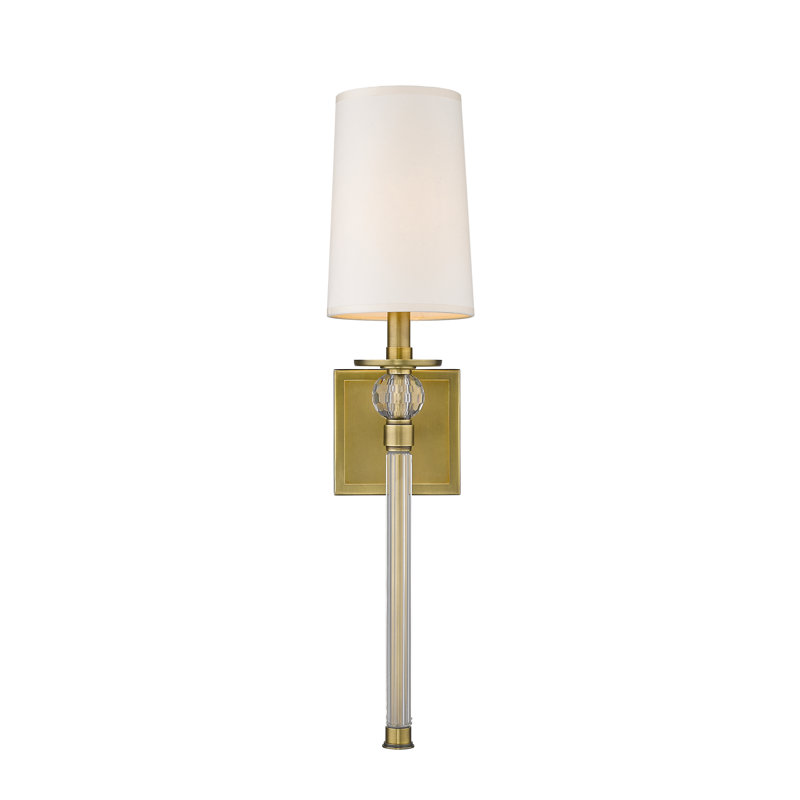 Ophia Armed Sconce, Rubbed Brass