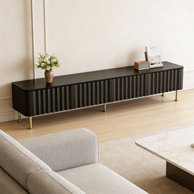 Wave Curve light luxury Storage TV Stand