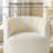 34" Boucle 360° Swivel Barrel Chair, Modern Upholstered Armchair for Living Room, Bedroom, Office (Set of 2)