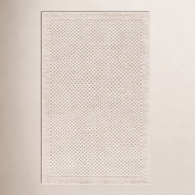 Hand-Woven Geometric Wool Rug