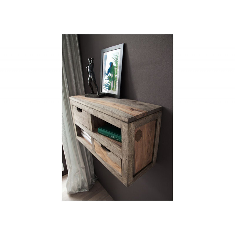 Nature Rosewood Solid Wood Floating Shelf