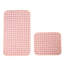 Ensemble de tapis de bain rose doux (2 pièces), 19,7 x 23,6 pouces et 23,6 x 39,4 pouces | 100% polyester, antidérapant et résistant à l'eau | Idéal pour la décoration de salle de bain, confortable et élégant, facile à nettoyer avec l'aspirateur-2019173115