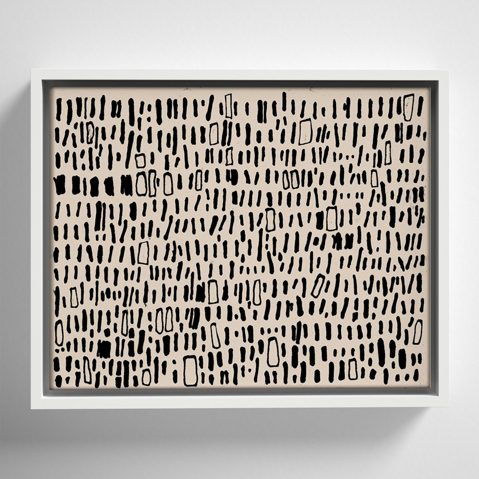 Timber "Tribal Code" Print by Filippo Ioco, 12.5" H x 15.5" W, White