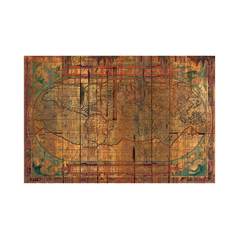 Distressed Old Map by Diego Tirigall - Wrapped Canvas Print, 66.04 cm H x 45.72 cm W