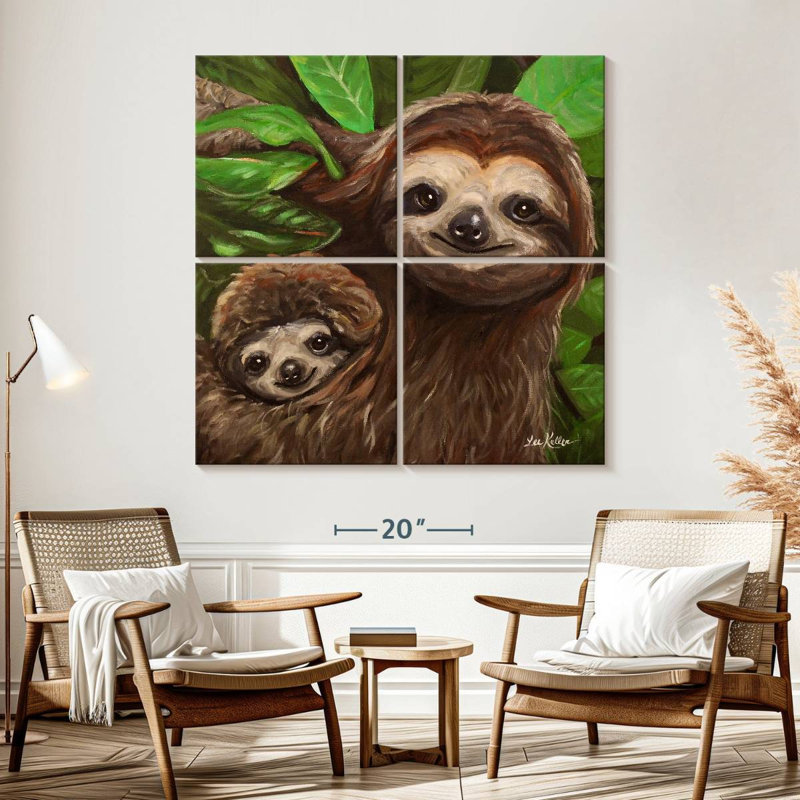 Brampt Sloth All Smiles, 57" H x 57" W