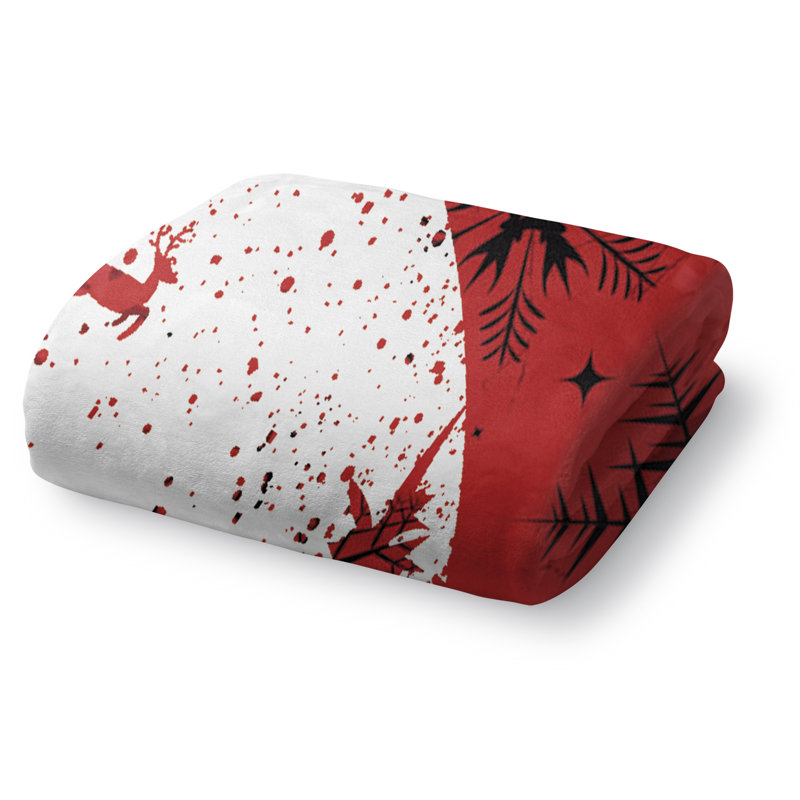 Santa's Sleigh Blanket Plain Weave / Muslin Heated Throw Blanket, 60" W x 80" L