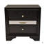 Table de chevet 2 tiroirs en bois-909359213