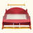 Race Car-Shaped Platform Bed With Wheels-2096486101