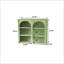 Modern Glass Doors Two-door Wall Sideboard Cabinet with Featuring Three-tier Storage-1368770365