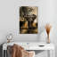 «Elephant Sunset», reproduction sur toile-499663106