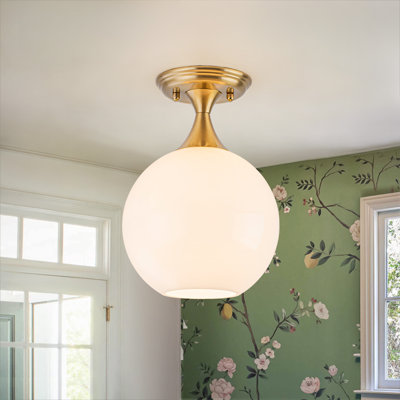 Plafonnier semi-encastré 1 lumière