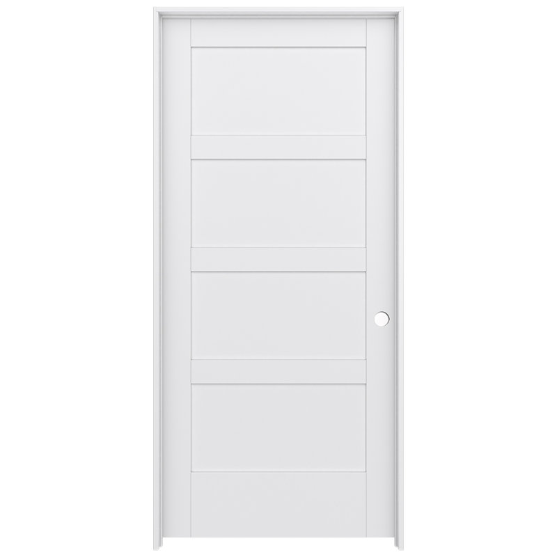 Porte intérieure pré-suspendue 4 panneaux MODA, 36 po x 80 po, À droite
