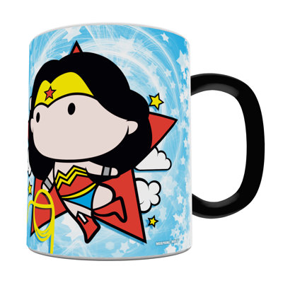 DC Comics Justice League Cartoon Wonder Woman Morphing Mugs Heat-Changing Drinkware - 11oz