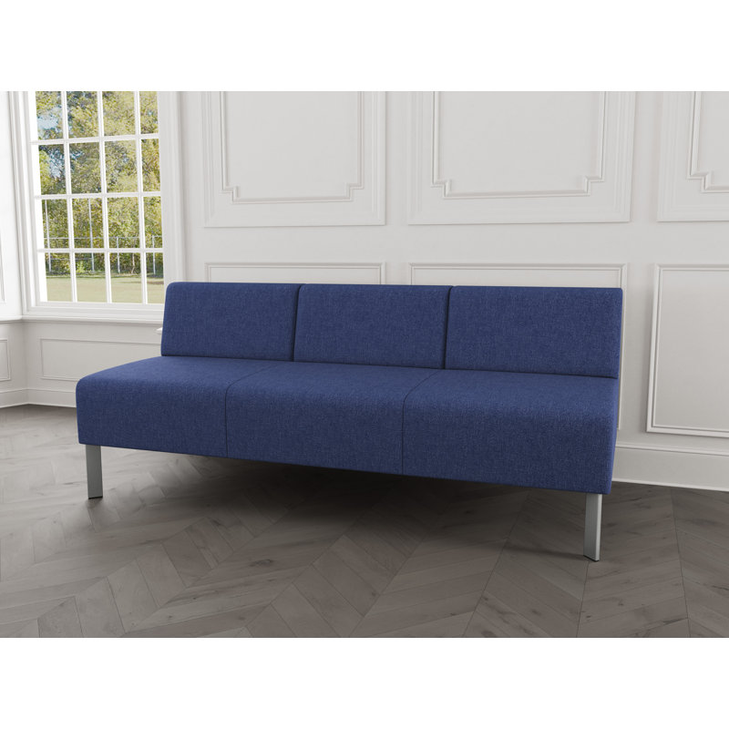 Canapé sans accoudoirs Luxe Lounge, Acier argent, Amiral Archetype
