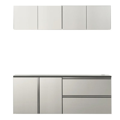 Series Garage Cabinet - 64 In. W X 72 H 20 D, Wall Mounted, Heat , Spacious 64" 72" 20" D Soft Closing, Mount, To Stains And Scratches, Contemporary Look