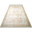 Tapis unique en laine noué à la main de style ivoire / brun des années 1900 de 8 pi 8 po x 16 pi 9 po