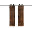 Porte de grange à panneaux et en bois avec quincaillerie d'installation-69420417-69420415