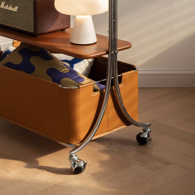Stainless Steel Coat Rack with Swivel Wheels